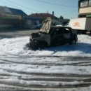 Под Севастополем в результате аварии полностью за несколько минут сгорела иномарка (ФОТО)