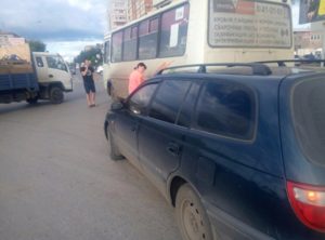 В Кургане снова автобус столкнулся с легковушкой (ФОТО)