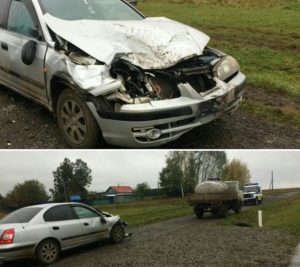В Аликовском районе Чувашии автомобиль Hyundai врезался в молоковоз‍
