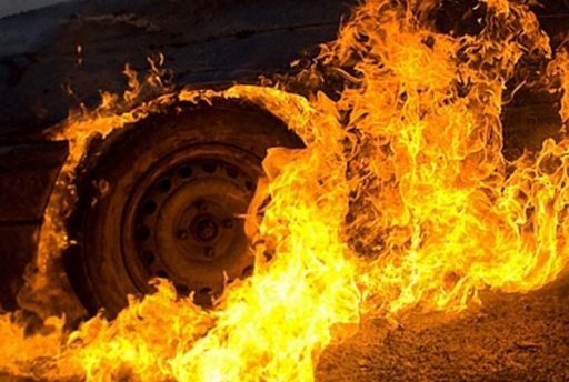 Минувшей ночью в Рязани сгорел автомобиль